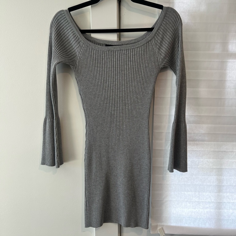 Missguided off shoulder mini Knit Dress